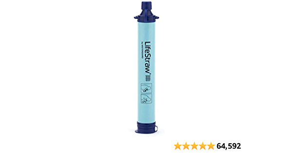 LifeStraw Personal Water Filter for Hiking, Camping, Travel, and Emergency Preparedness - $11.98