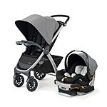 Chicco Bravo 3-in-1 Trio Travel System, Quick-Fold Stroller with KeyFit 30 Infant Car Seat and base | Camden/Black $245.99