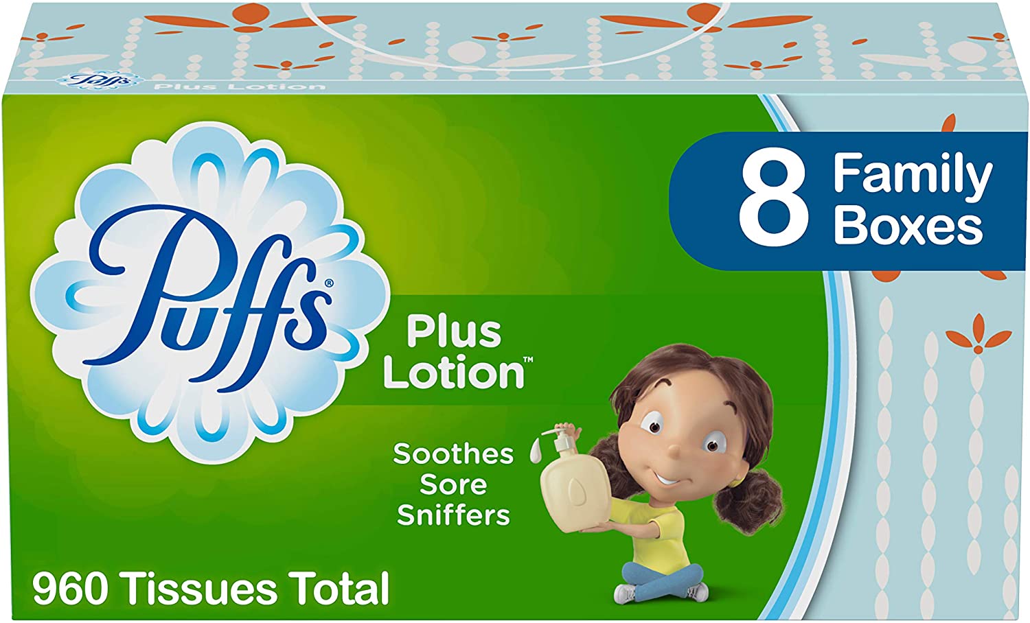 8-Pack 120-Ct Puffs Plus Lotion Facial Tissues $12.20 + Free Shipping w/ Amazon Prime or Orders $25+