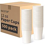 500-Pack 12oz. RACETOP Paper Hot Cups $35 + Free S&amp;H for Prime Members