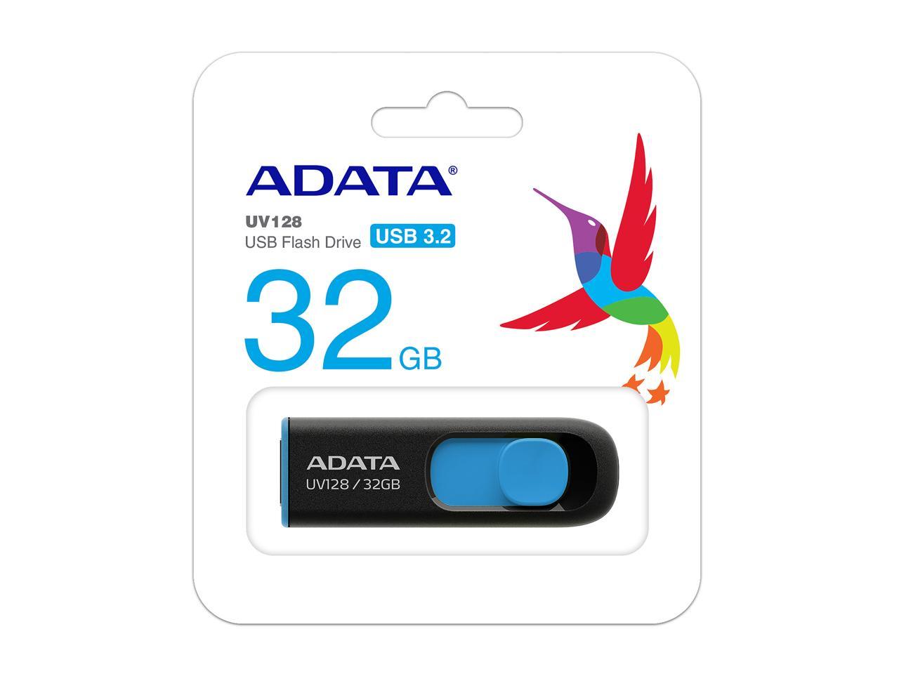ADATA 32GB UV128 USB 3.2 Gen 1 Flash Drive - $4.49 Newegg