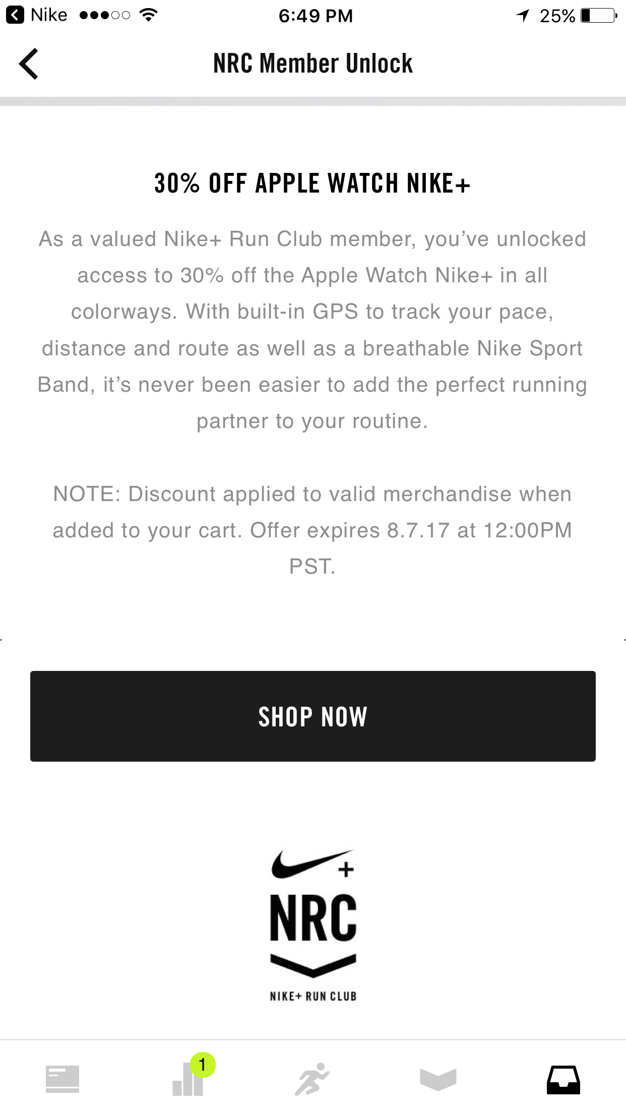 Apple Watch Nike+ 30% off (38mm=$258.30) (42mm=$279.30) Nike.com + Free Ship