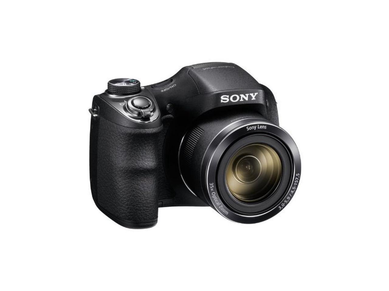 Refurbished Sony DSC-H300/BM 20.1 MP High Zoom Point and Shoot Camera 35x Zoom Black - $85