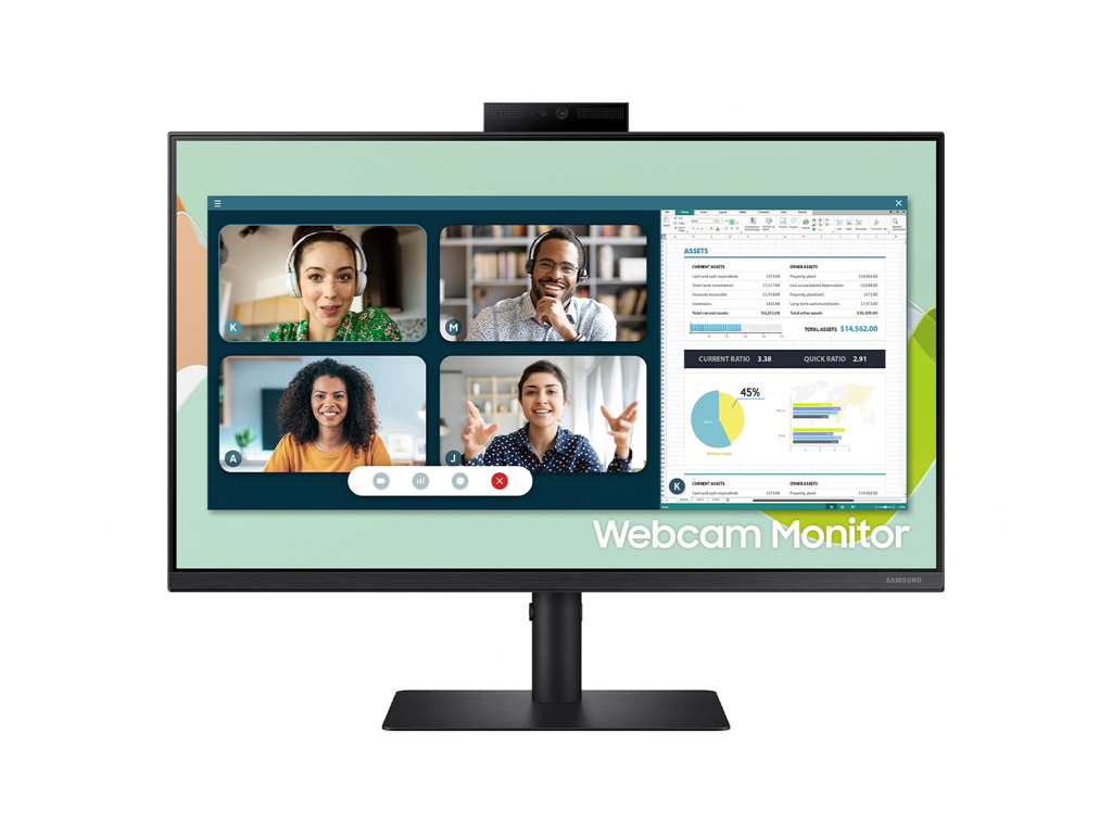 24” Webcam Monitor S4 Monitors - LS24A400VENXZA - $232.49