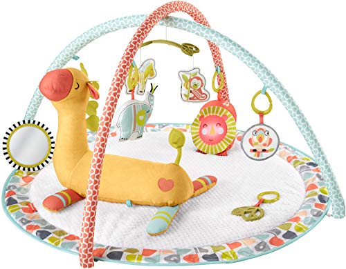 Fisher-Price Go Wild Gym & Giraffe Wedge, Infant Activity Gym with Large Playmat  $45 + Free Shipping