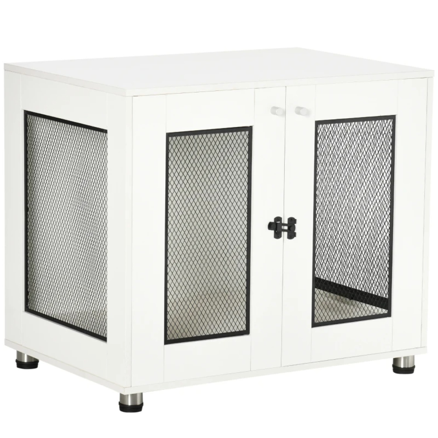 PawHut Dog Crate Furniture w/ Water resistant Cushion (White) $90 + Free Shipping