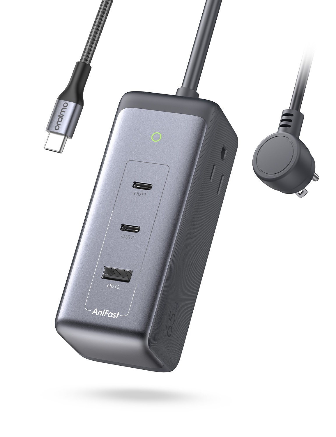 65W Oraimo GaN Charging Station with 2 Outlets Extender $40 + Free Shipping