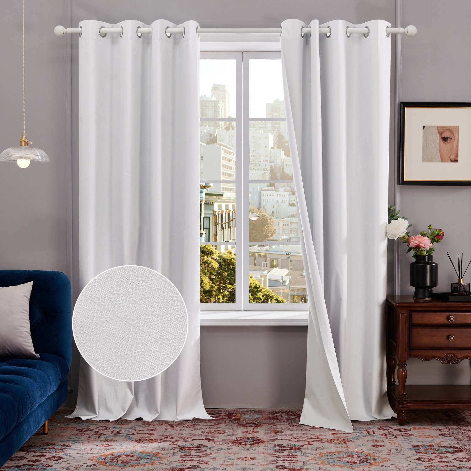 2 Pk Deconovo Lightweight 100 Blackout Curtains 11.98 to 19.58