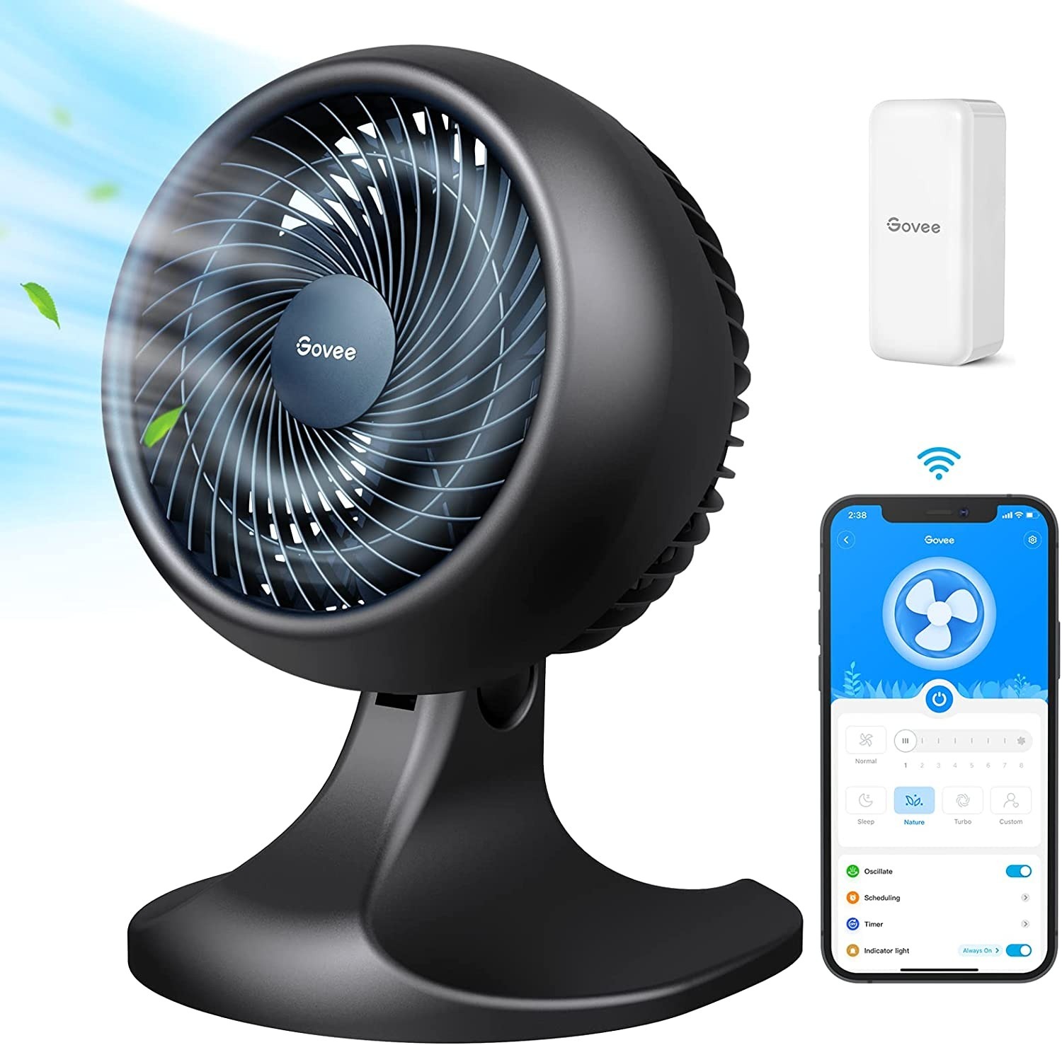 Govee Portable Smart Fan with Smart Control via App & Alexa $40 + Free Shipping
