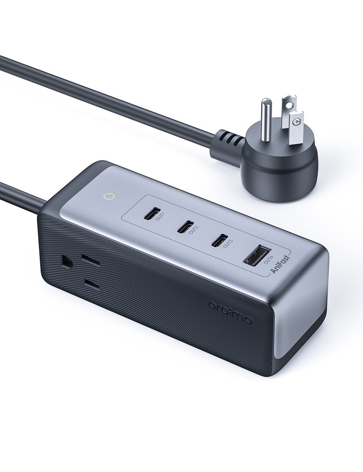 Oraimo 120W HyperGaN Charging Station 6-IN-1 Power Strip $40.49 + Free Shipping