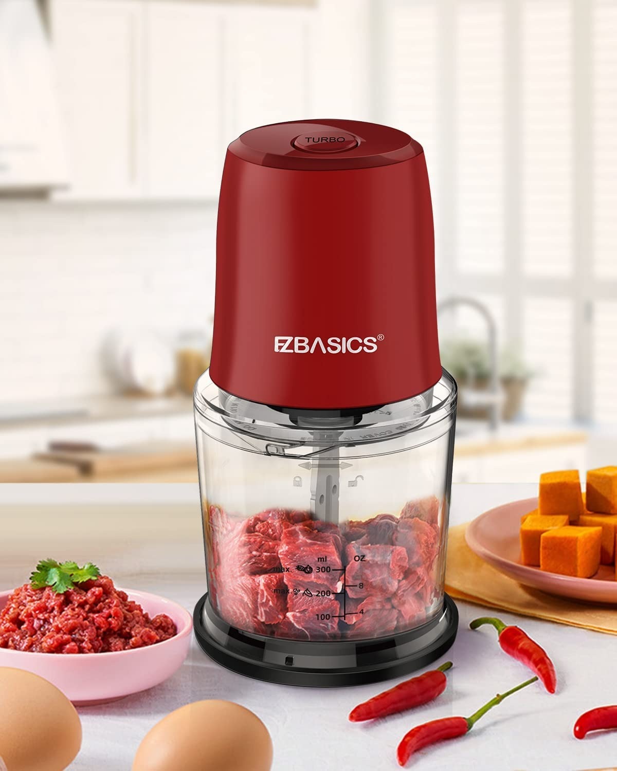 EZBASICS Food Processor (3 colors) $16 + Free Shipping w/ Prime or $25+ orders