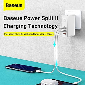 Baseus GaN Charger 100W USB Type C PD Fast Charger with Quick Charge 4 –  STATIK