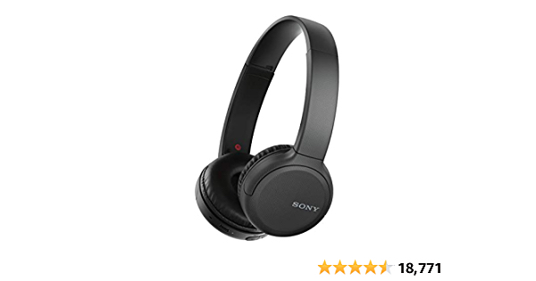 Sony Wireless Headphones WH-CH510: Wireless Bluetooth On-Ear Headset with Mic for Phone-Call, Black  - $39.88
