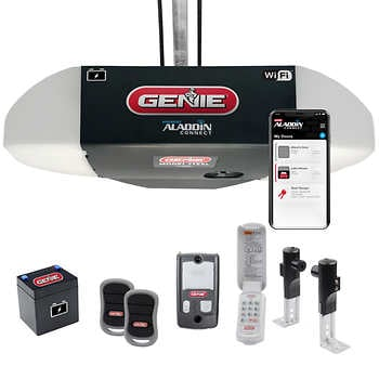Genie 1.25 HP Quiet Belt Drive Garage Door Opener with LED, Battery Backup and Aladdin Connect � | Costco $179.99