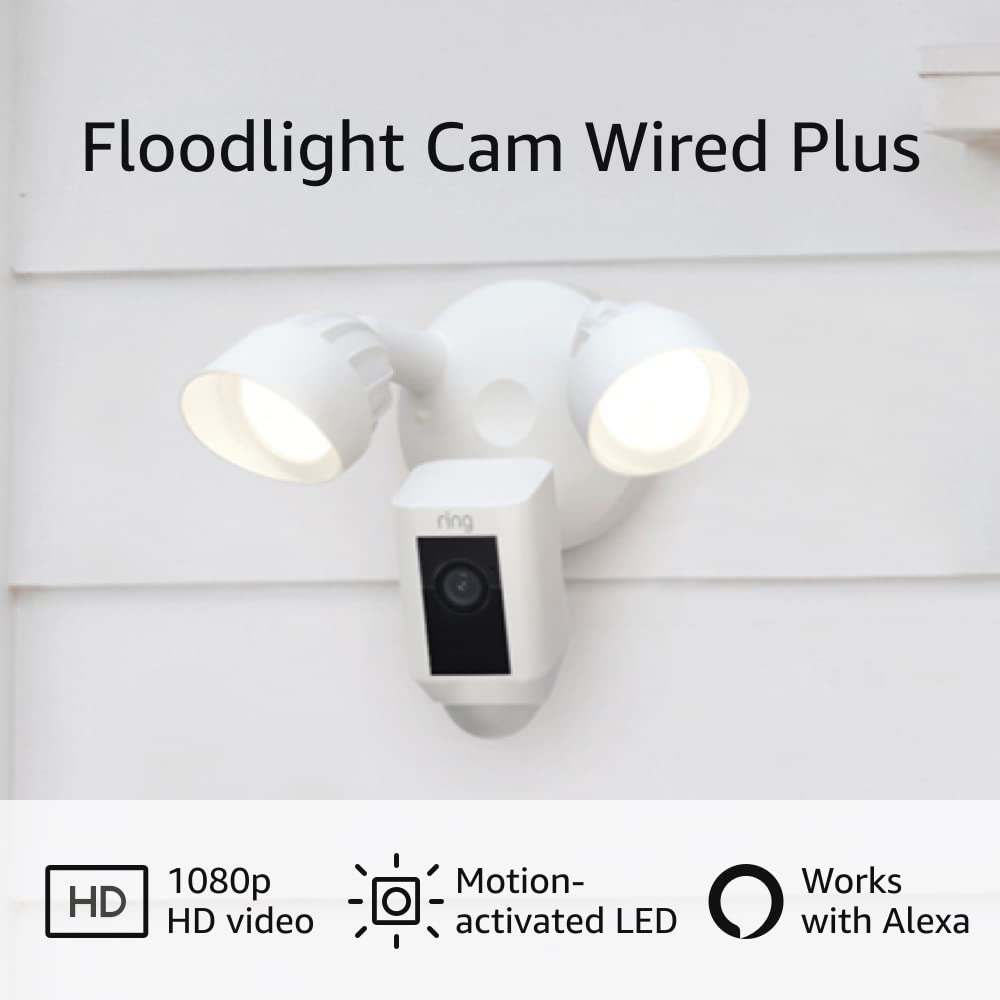 Ring Floodlight Cam Wired Plus $120 $119.99