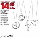 JCPenney Black Friday: Sterling Silver Pendant for $14.99
