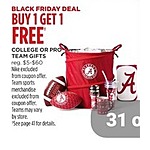 JCPenney Black Friday: College Or Pro Team Gifts - B1G1 Free