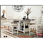 Value City Furniture Black Friday: Charleston 6-Piece Island Dining Room for $457.94