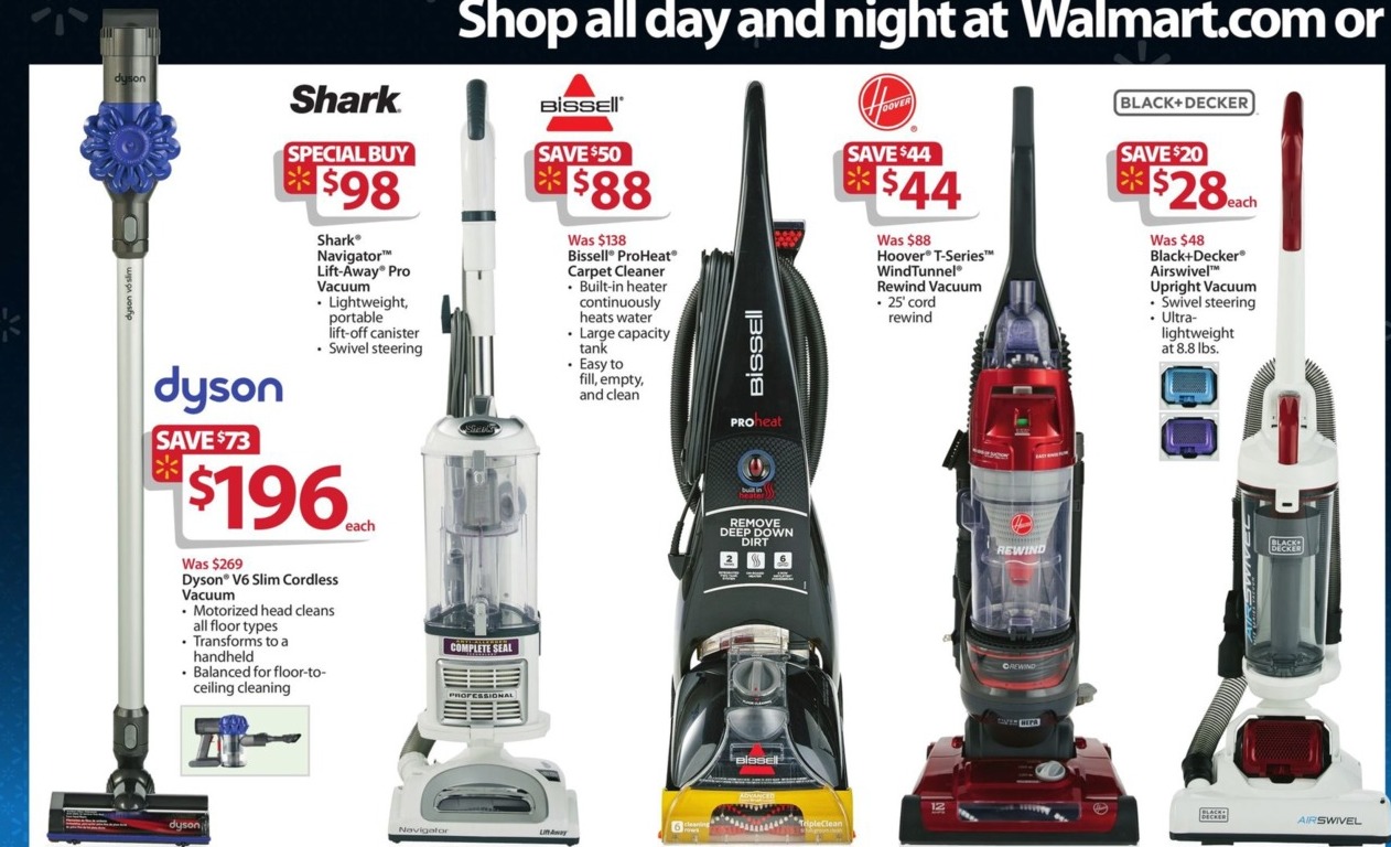 Walmart Black Friday: Shark Navigator Lift-Away Pro Vacuum for $98.00