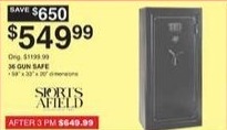 Dunhams Sports Black Friday: Sports Afield 36 Gun Safe for $549.99 ...