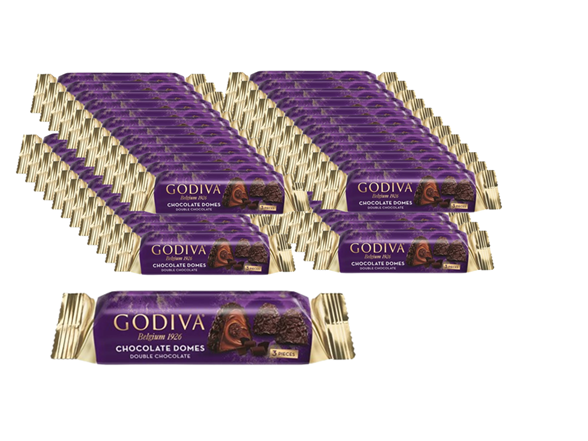 (48-Count) Godiva Chocolate Domes Double Chocolate, 1oz $27.99