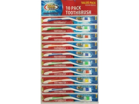 Prime Members: 30-Count Oral Fusion Medium Bristle Toothbrushes $9