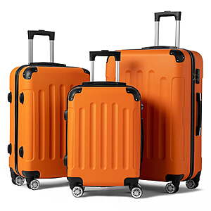 3 Piece Luggage Set With TSA Locks (7 Colors) $  89.99