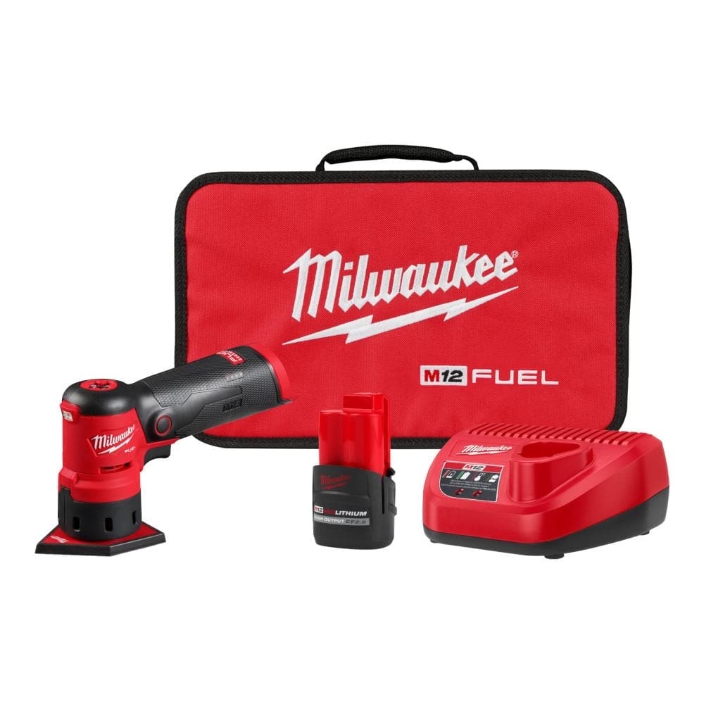 Milwaukee M12 FUEL 12-Volt Lithium-Ion Brushless Cordless Orbital Detail Sander Kit with (1) High Output 2.5 Ah Battery 2531-21HO - $99.00 at Home Depot In-Strore YMMV