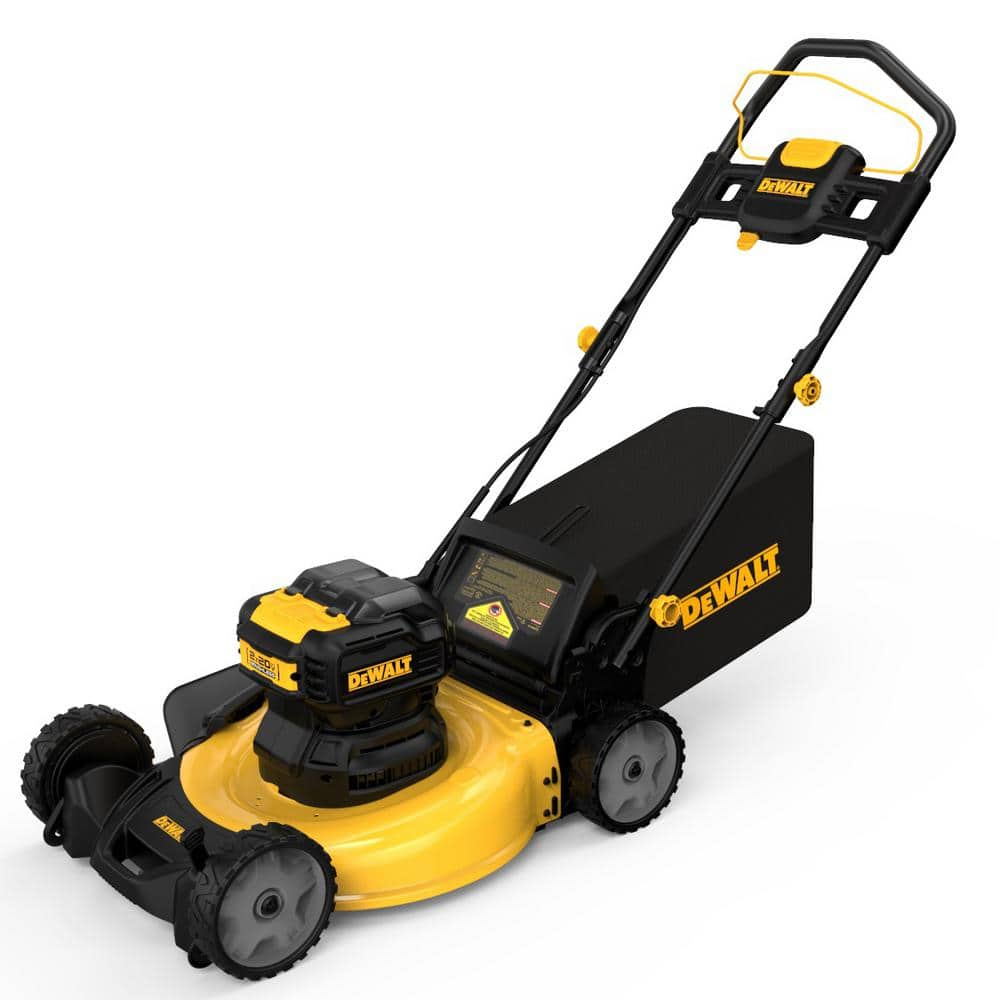 DEWALT 20V MAX 21.5 in. Battery Powered Walk Behind Push Lawn Mower with (2) 10Ah Batteries & Charger DCMWP233U2 - The Home Depot $275.00
