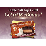 Cheesecake Factory: Buy $50 gift card, get a $15 bonus card - until 12/31/23