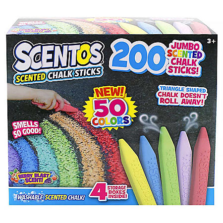 Scentos Scented 200-ct Jumbo Chalk $9.98 at Sam's Club
