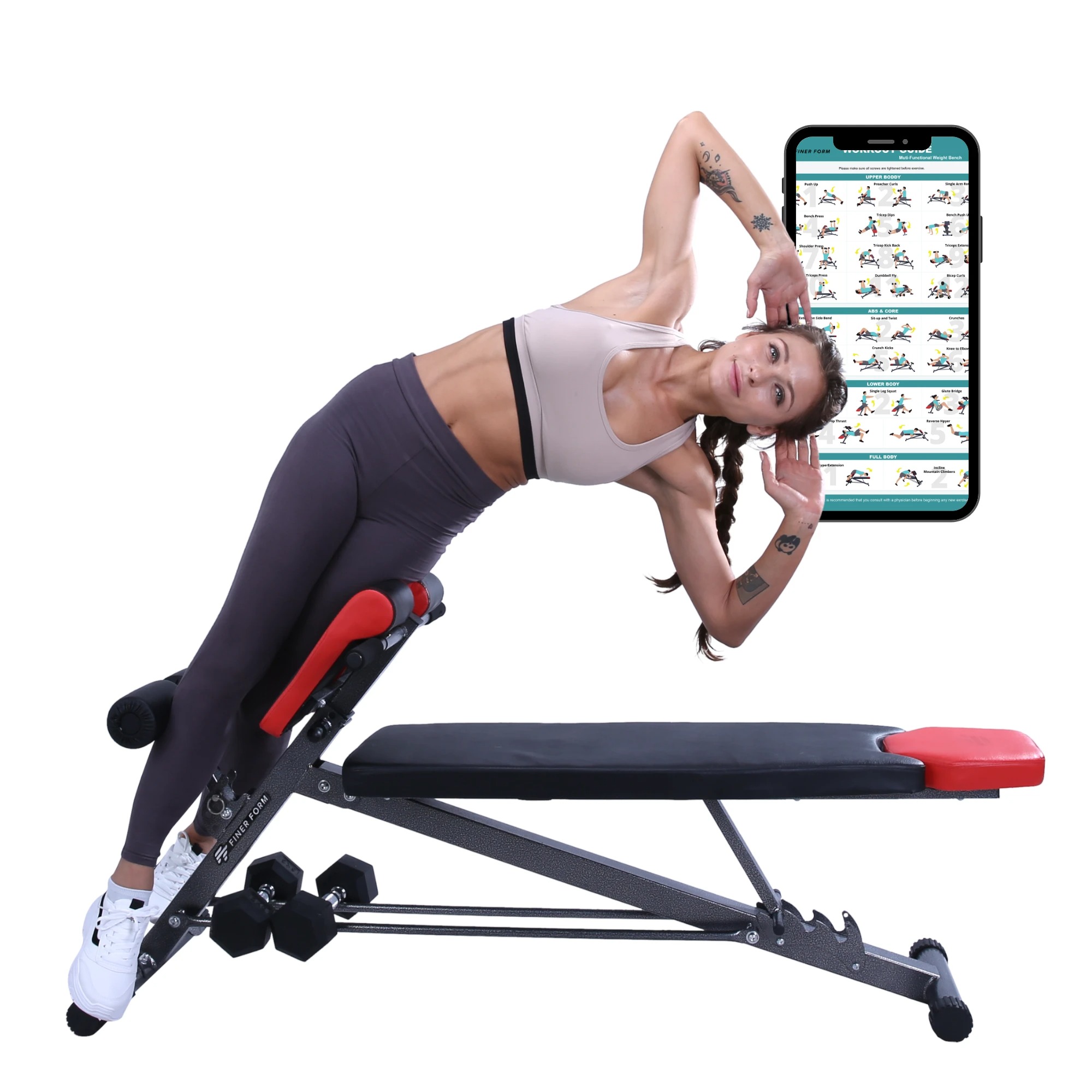 Finer Form Multi-Functional Bench for Full-Body Workout, $125.88 + Free Shipping