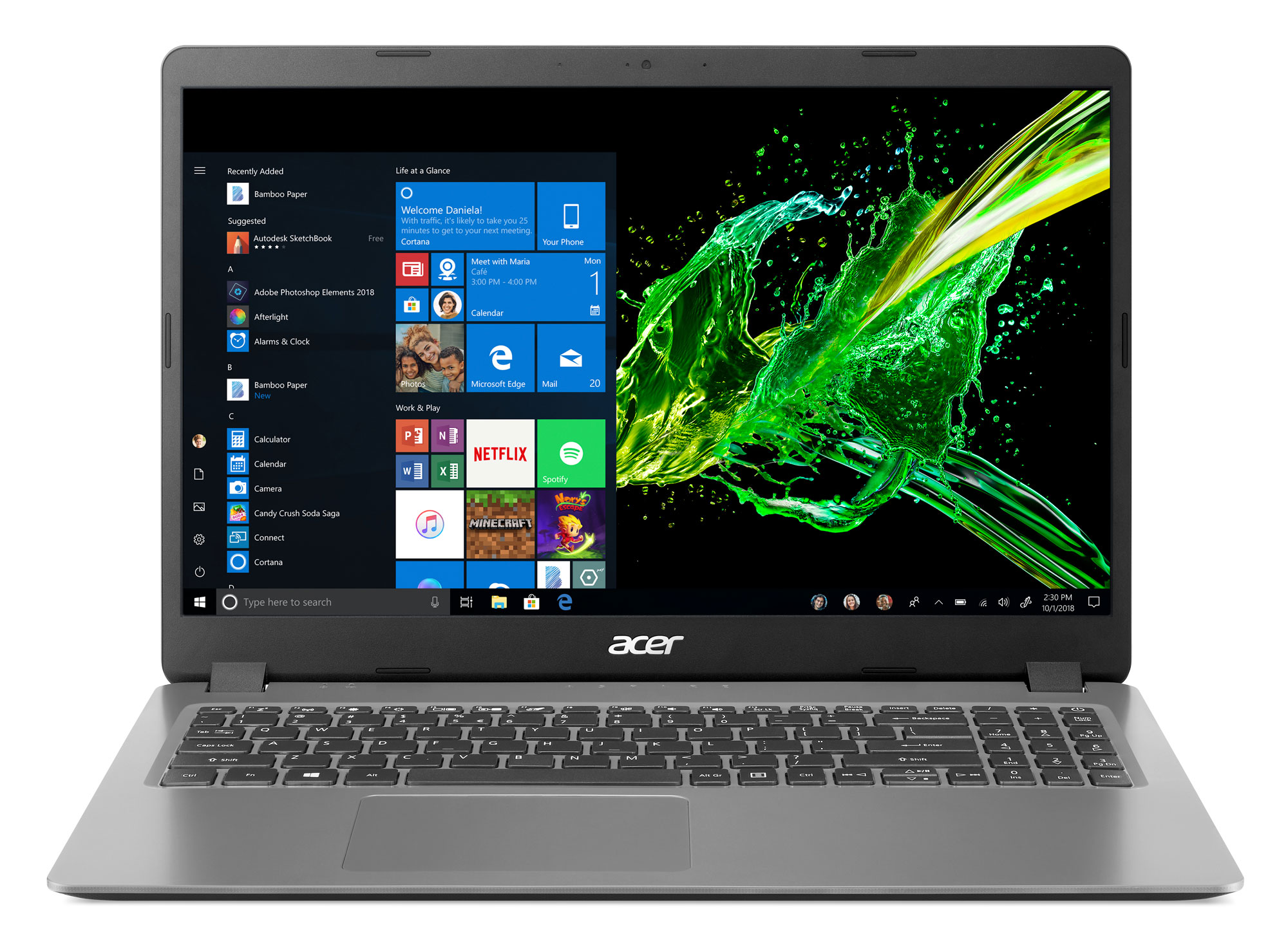 Acer Aspire 3: 15.6'' FHD, i5-1035G1, 8GB DDR4, 256GB PCIe SSD, Win10H @ $349 + F/S