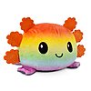 TeeTurtle - The Original Reversible Axolotl Plushie - Gray + Rainbow - Cute Sensory Fidget Stuffed Animals That Show Your Mood $5.61 at Amazon
