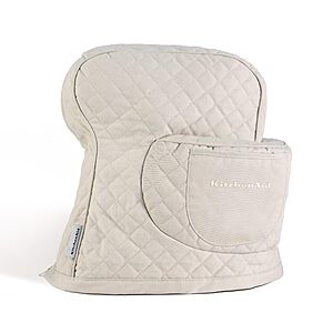 KITCHENAID Fitted Tilt-Head Stand Mixer Cover with Storage Pocket, Quilted 100% Cotton,14.4"x18"x10", Milkshake $14.31 at Amazon