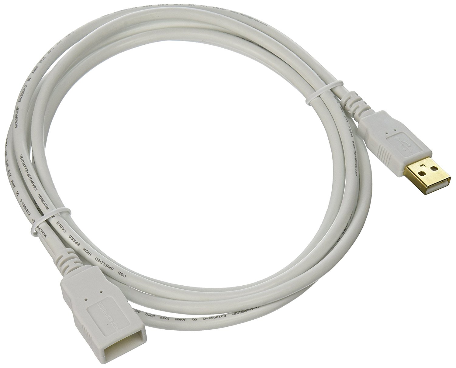 Monoprice 6-Feet USB 2.0 Extension Cable - $1.21 + Free Prime Shipping 