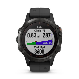 Garmin Fenix 5 Plus Sapphire Edition Smart Watch Carbon Gray DLC