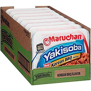 Maruchan Yakisoba, Korean BBQ Flavor – 4.12 Oz. (8 Pack) as low as $7.16 after 5+subscribe and save and 15% coupon