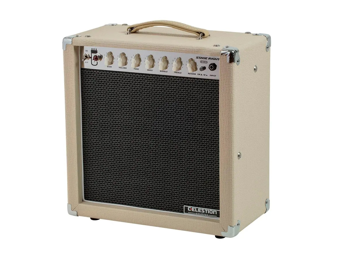 Stage Right by Monoprice 15-Watt Guitar Combo Tube Amplifier Amp with Celestion Speaker and Spring Reverb $202 $202.3