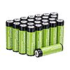 Amazon Basics Rechargeable AA Batteries, 24-Count, 2000 mAh, NiMH, Recharge up to 1000x Times, Pre-Charged $19.84