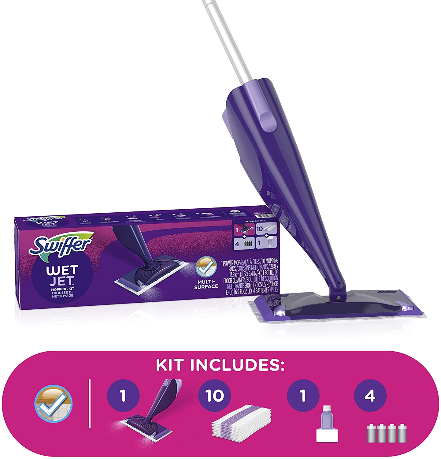 WetJet Hardwood and Floor Spray Mop Cleaner Starter Kit - $25.99 w/ FS