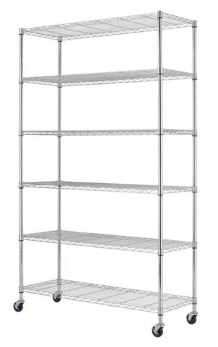 $54.99 Commercial 82"x48"x18" 6 Tier Layer Shelf Adjustable Wire Metal Shelving Rack 76
