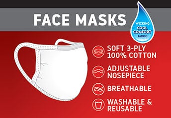 Hanes Signature Stretch-To-Fit Masks 6-Pack with SAFE20 code $16