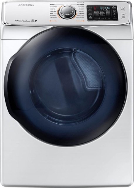 Samsung - 7.5 Cu. Ft. 14-Cycle Gas Dryer with Steam - White $629.99