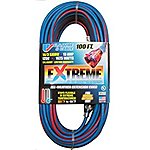 US Wire 98100 14/3 100-Foot SJEOW TPE Cold Weather Extension Cord Blue with Lighted Plug $18.59/Prime