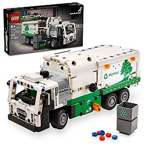 503-Piece LEGO Technic Mack LR Electric Garbage Truck Building Kit $26.39