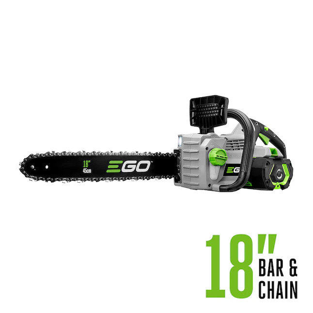 EGO POWER+ 56-volt 18-in Brushless Chain Saw Kit w/5Ah Battery & Charger Model #CS1804 @ Lowes $319