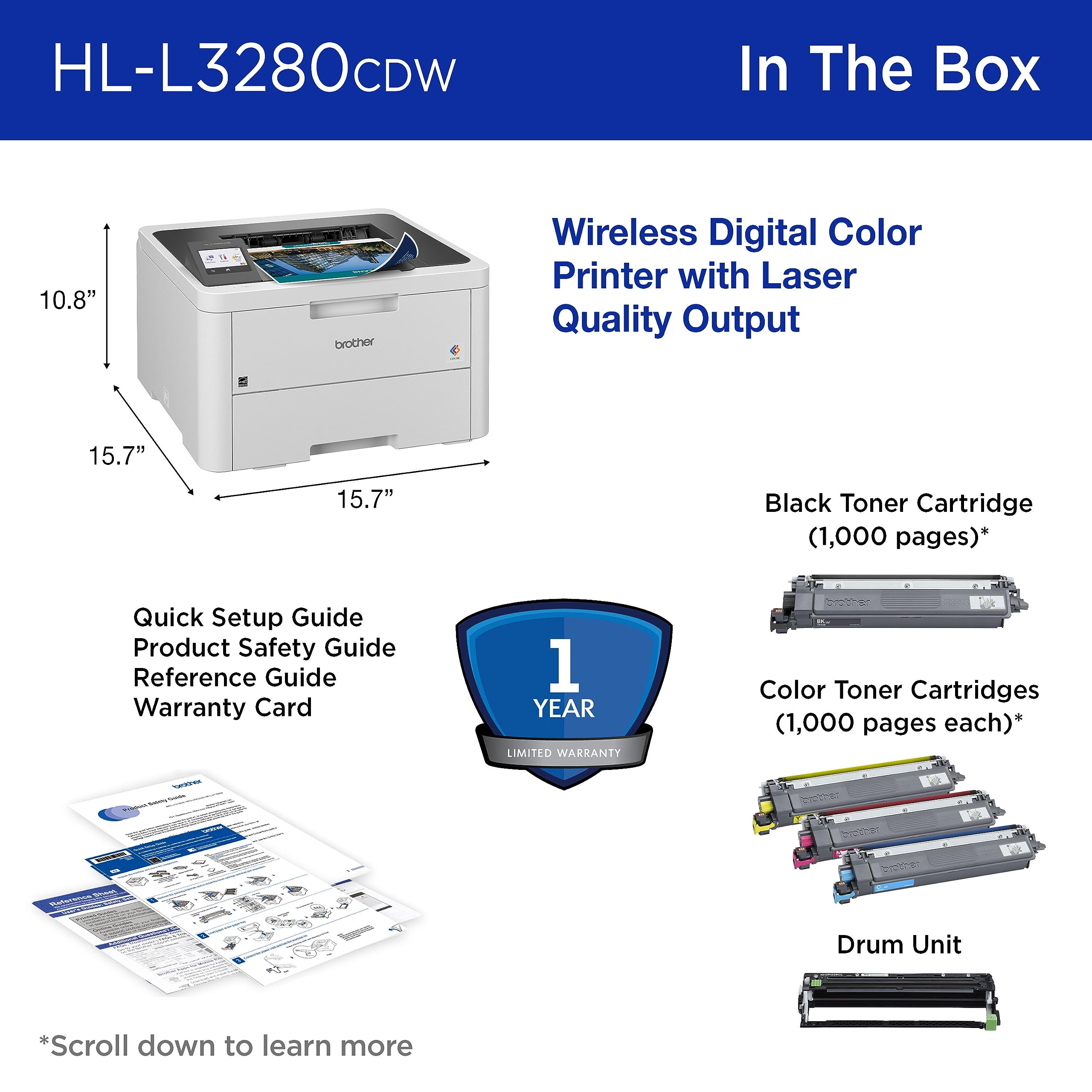 NEW Brother HL-L3280CDW $269.99