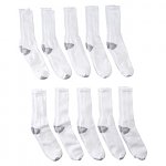 20-pairs Men's Jerzees White Socks (Crew, Ankle, Low Cut or No Show) + $5 Target Gift Card $13 + Free Shipping