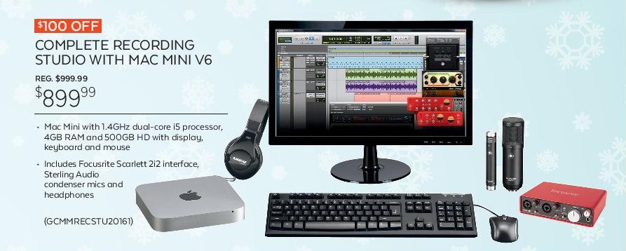 Mac mini recording studio bundle
